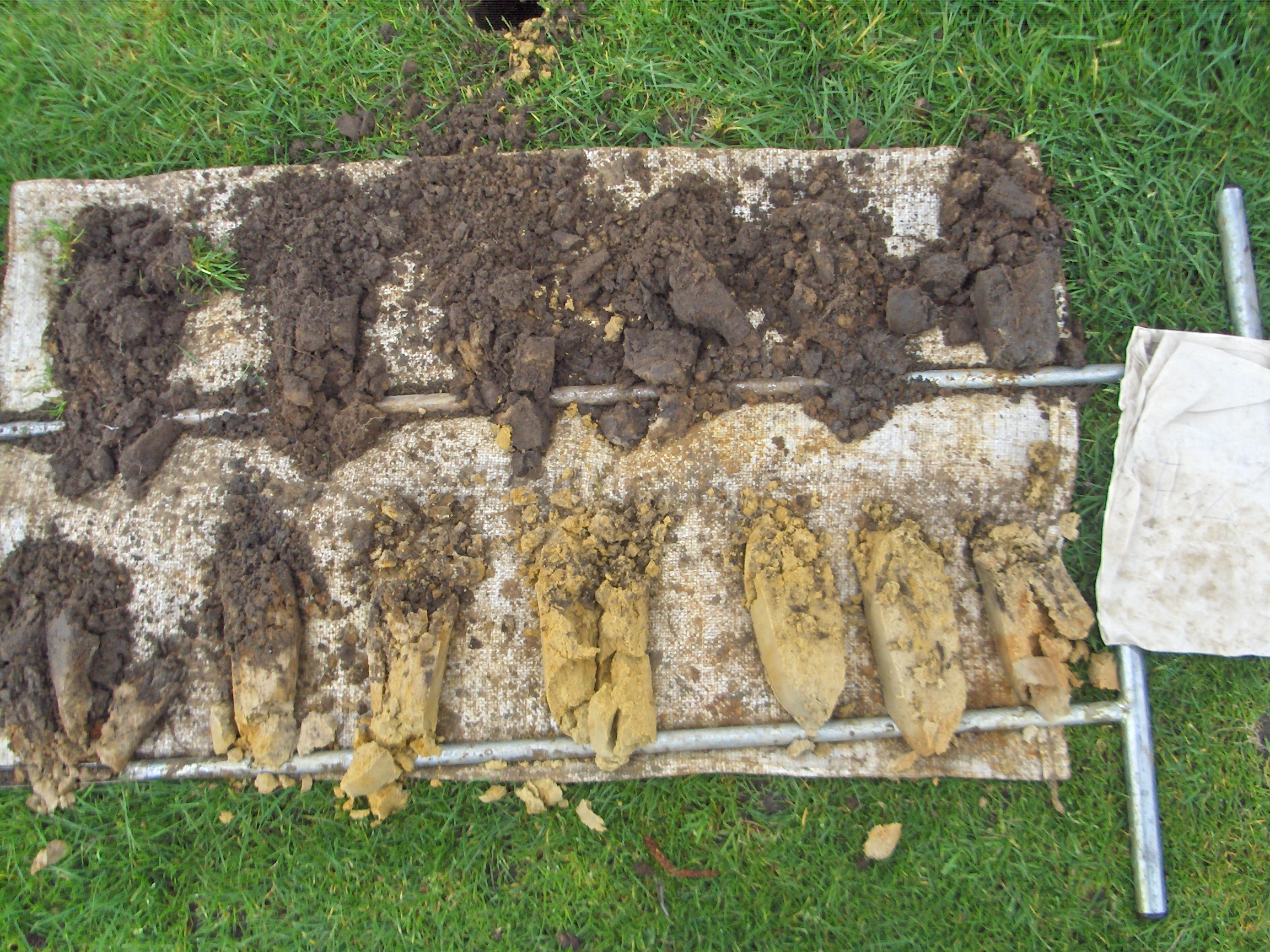 Een bodemprofiel laat toe eventuele risicolagen, drainagecapaciteit van de bodem, aanwezigheid van wortels of andere vervuiling te bepalen.
